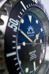 SOLAR AQUA Deep Bay Steel 45mm Blue-Black Dial Men's Watch SA0030.0022
