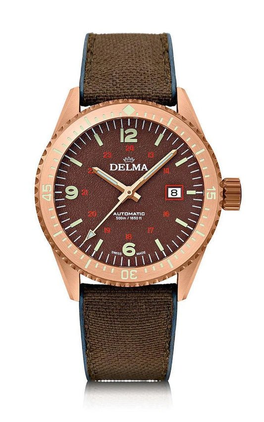 DELMA Cayman Bronze 42mm Brown Dial Men's Watch 31601.726.6.104