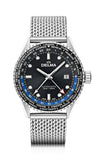 DELMA Cayman Worldtimer Automatic 42mm Black Sunray Dial Men's Watch 41801.710.6.031