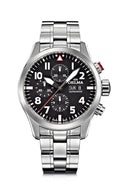 DELMA Commander Chronograph 45mm Black Dial Men's Watch 41702.580.6.038