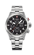 DELMA Commander Chronograph 45mm Black Dial Men's Watch 41702.580.6.038