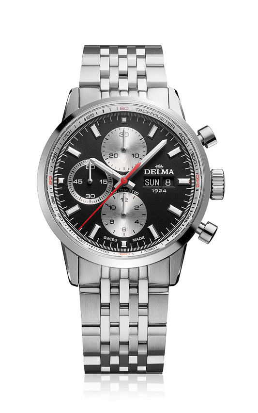 DELMA Continental Automatic 42mm Black Dial Men's Watch 41701.702.6.034