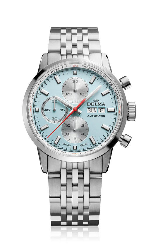 DELMA Continental Automatic 42mm Light Blue Dial Men's Watch 41701.702.6.194