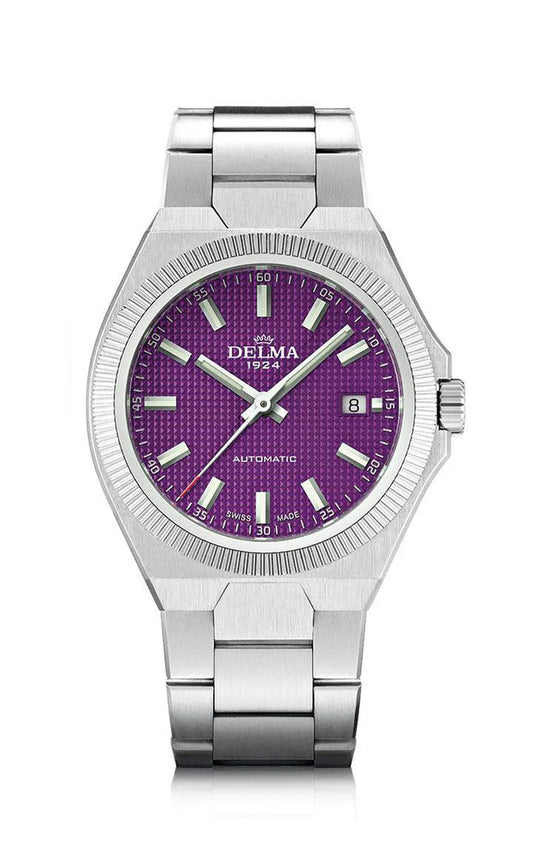 DELMA Midland Automatic 40.5mm Purple Dial Men's Watch 41701.740.6.211