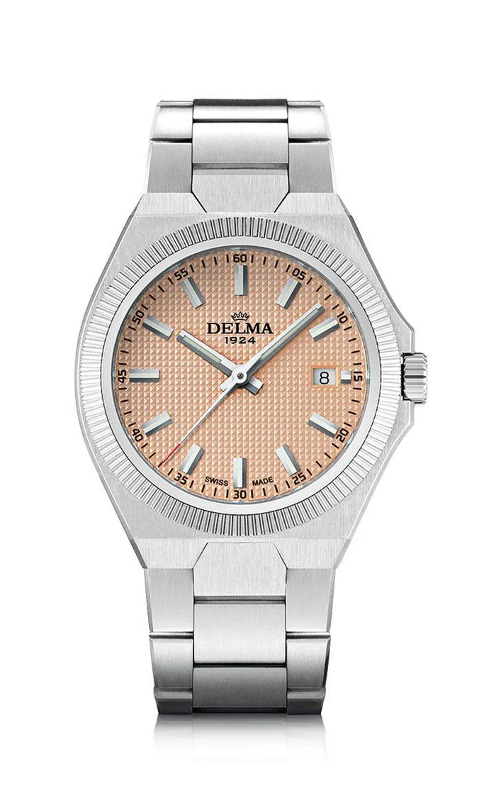 DELMA Midland 40.5mm Salmon Dial Men's Watch 41701.742.6.181