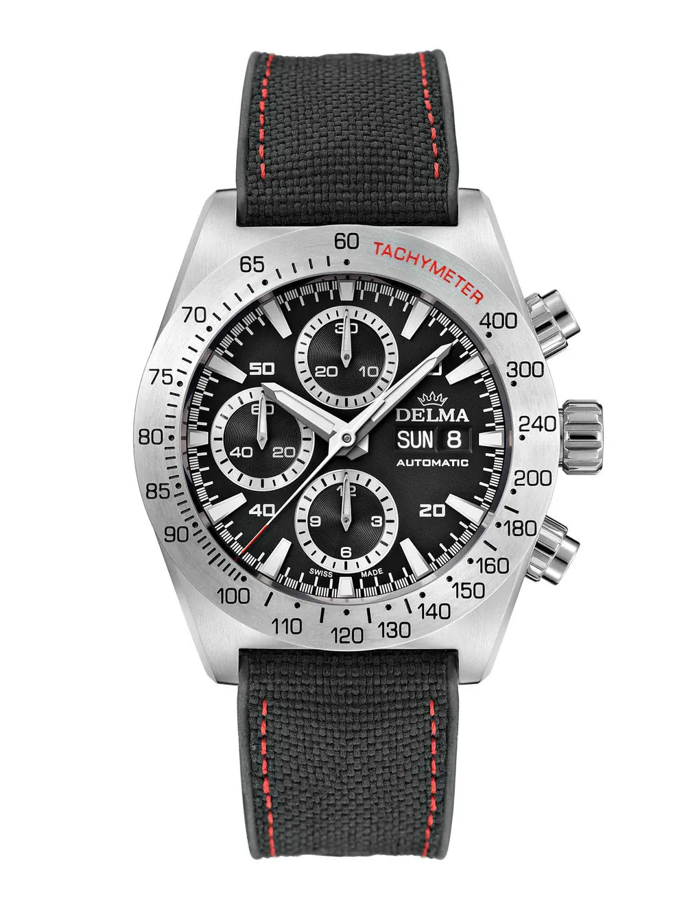 DELMA Montego 42mm Black Sunray Dial Men's Watch 41601.732.6.031
