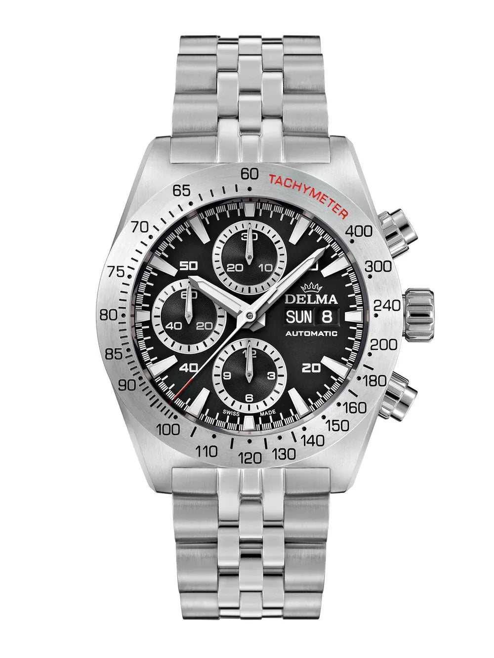 DELMA Montego 42mm Black Sunray Dial Men's Watch 41701.732.6.031