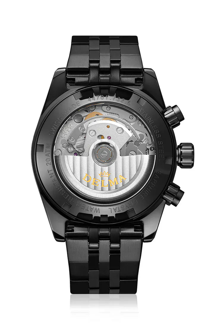 DELMA Montego Black Edition 42mm Black Sunray Dial Men's Watch 44701.732.6.033