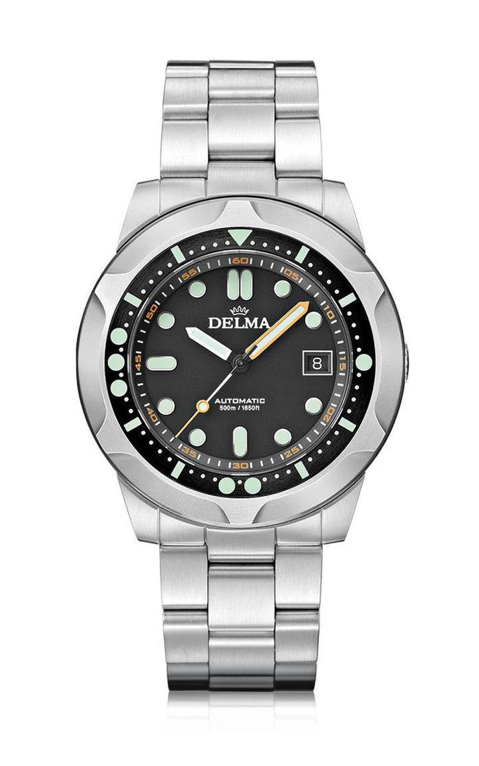 DELMA Quattro 44mm Black Dial Men's Watch 41701.744.6.038
