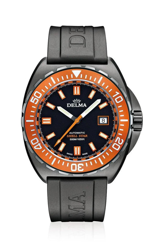 DELMA Shell Star Black Tag 44mm Black Dial Men's Watch 44501.670.6.151
