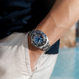 DELMA Shell Star Titanium 41mm Blue Dial Men's Watch 32701.750.6.041
