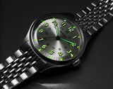 Benrus #3061 BOR 39.5mm Silver Dial Men's Watch 3061-SS-S-039-03