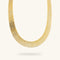 Etrusca Gioielli Hammered Cleopatra Collar Necklace WSET00926.YG