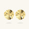 Etrusca Gioielli Diamond-Cut Disc Earrings WSET00970.YG
