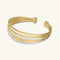 Etrusca Gioielli Tubogas Multi-Strand Bracelet WSET00948.YG