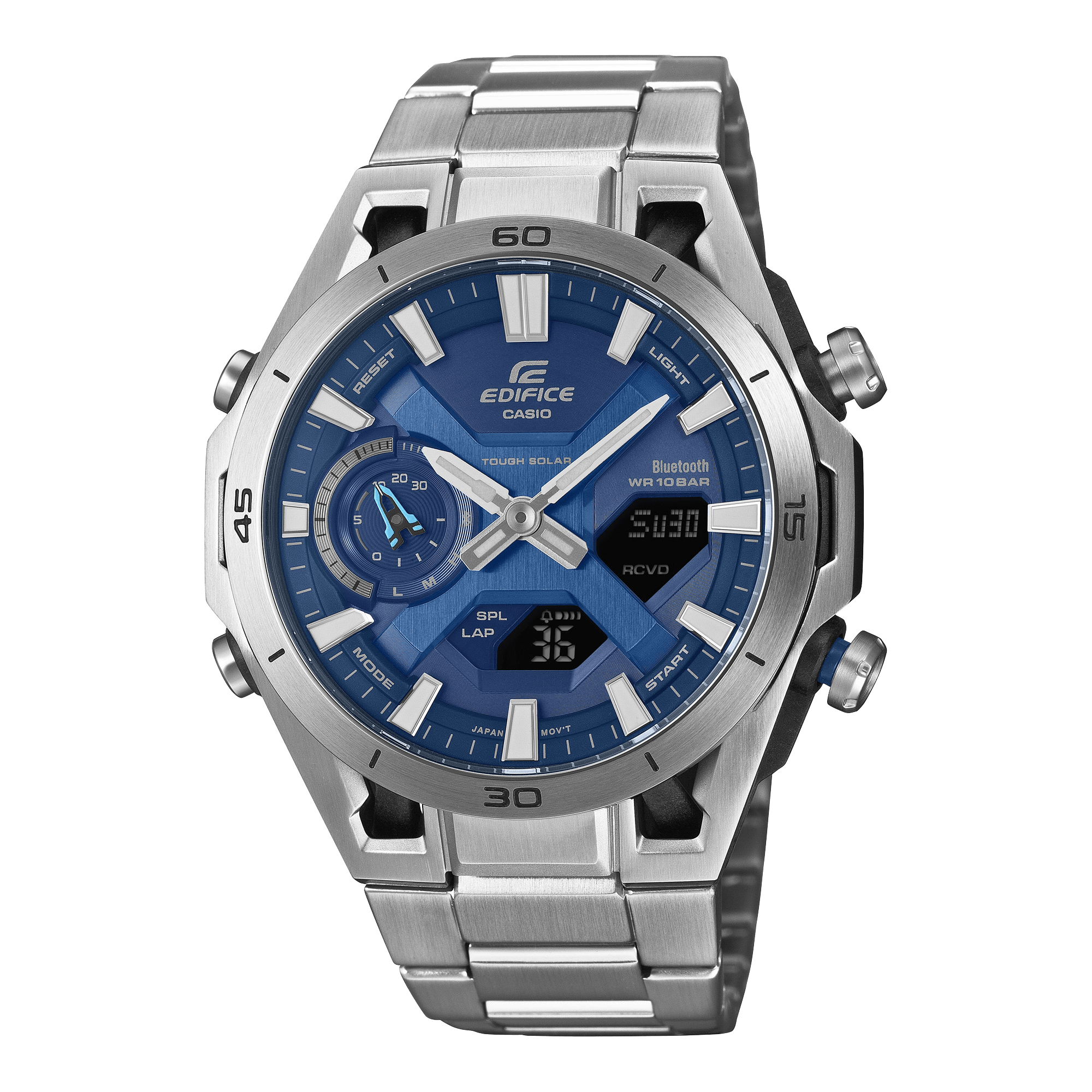 EDIFICE Casio SOSPENSIONE 45.8mm Blue Dial Men's Watch ECB2300D-2A