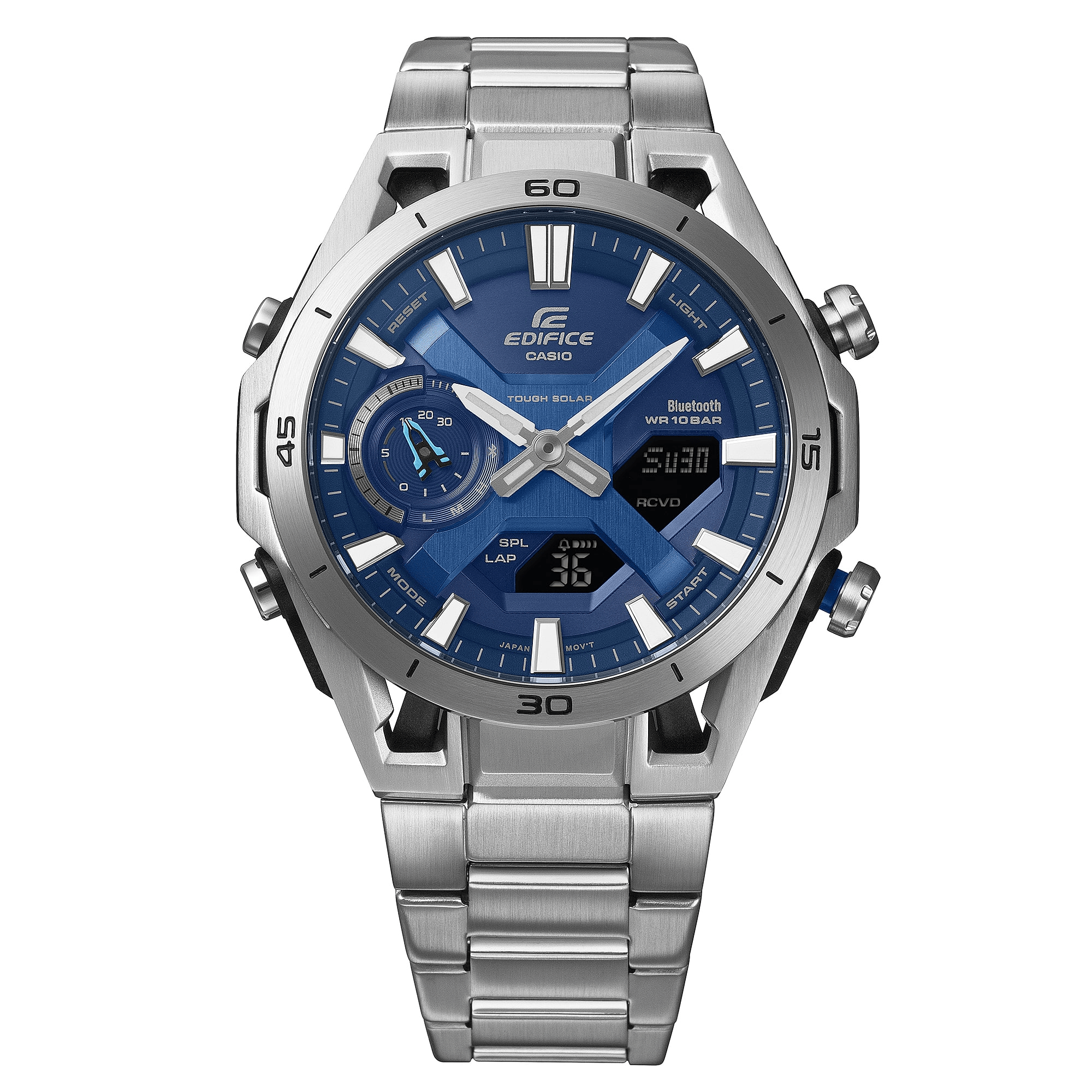EDIFICE Casio SOSPENSIONE 45.8mm Blue Dial Men's Watch ECB2300D-2A