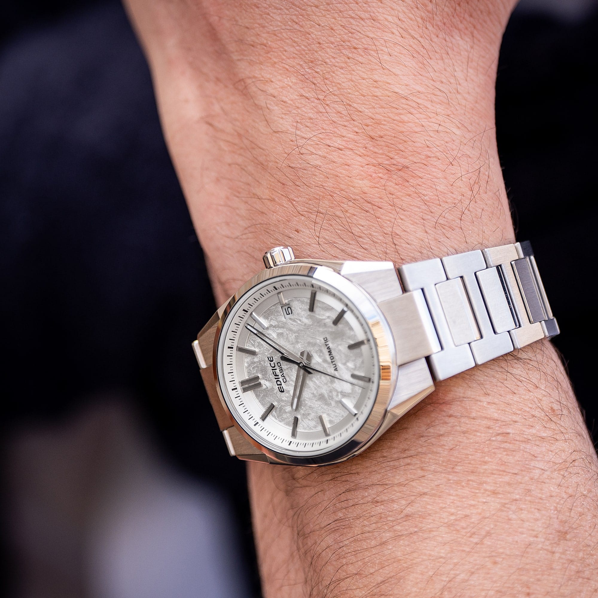 Edifice EF-K110D Automatic 38mm White Dial Men's Watch EFK110D-7A
