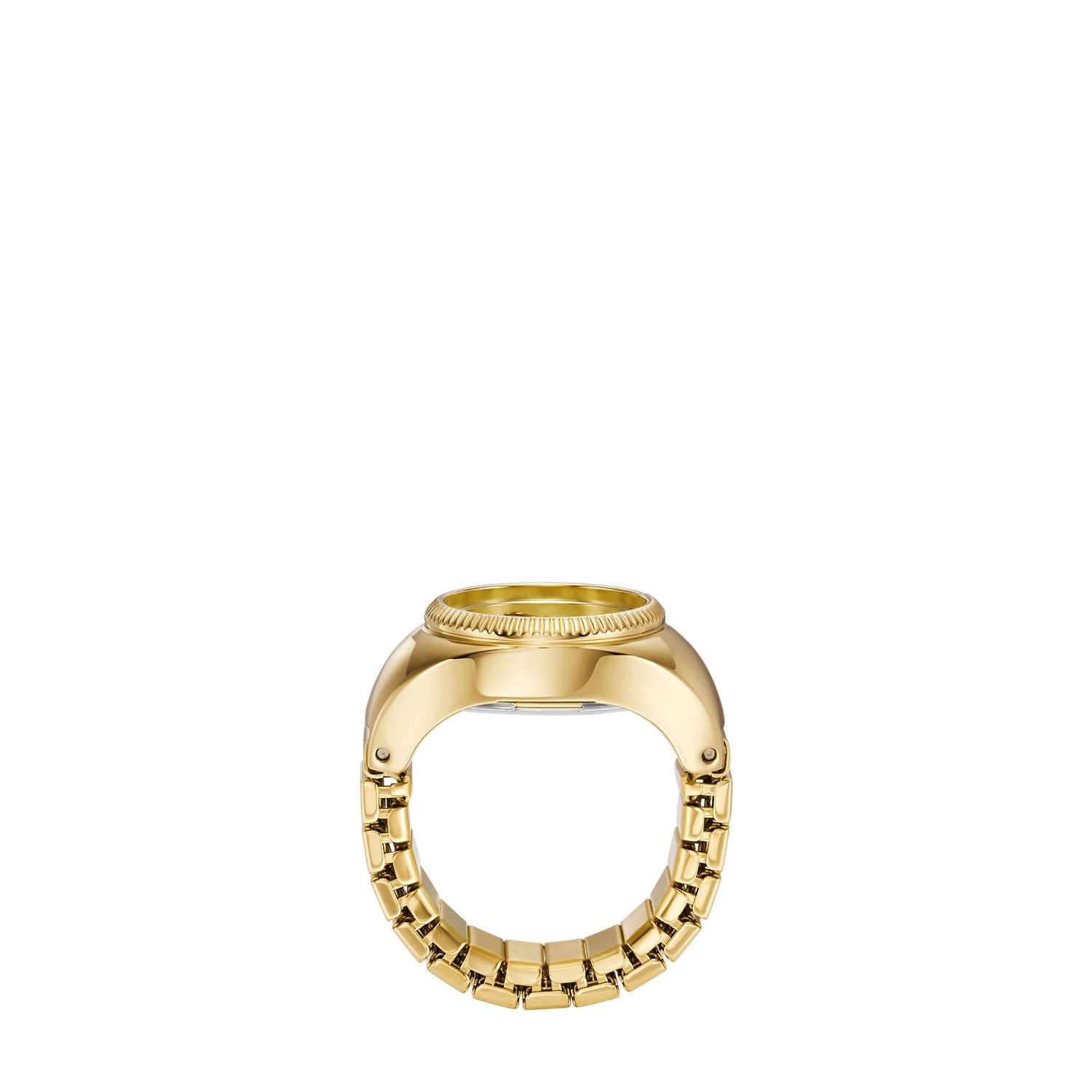 Fossil Watch Ring 15mm Gold Dial Women's Watch ES5246