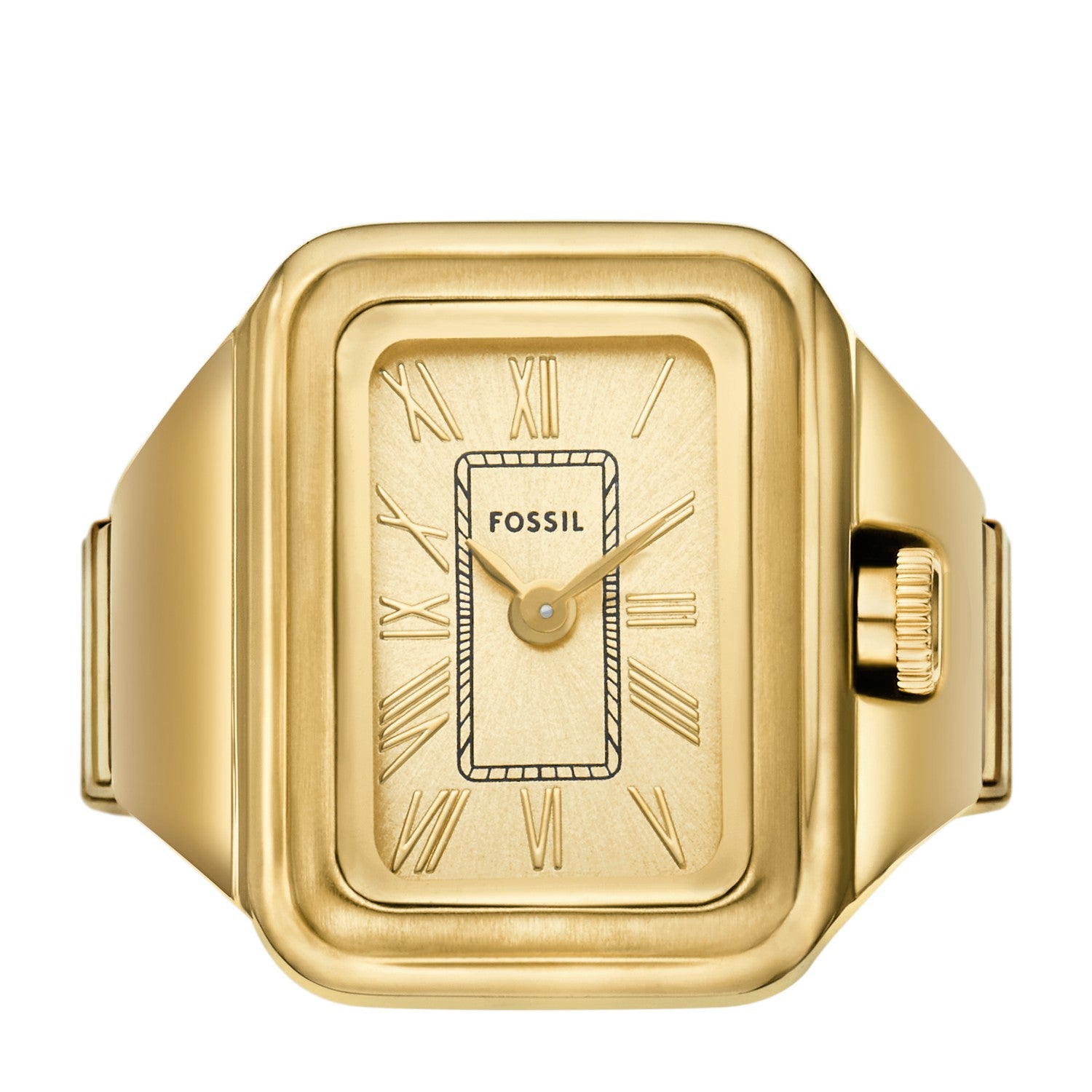 Fossil Raquel Watch Ring 14mm Gold Dial Women's Watch ES5343