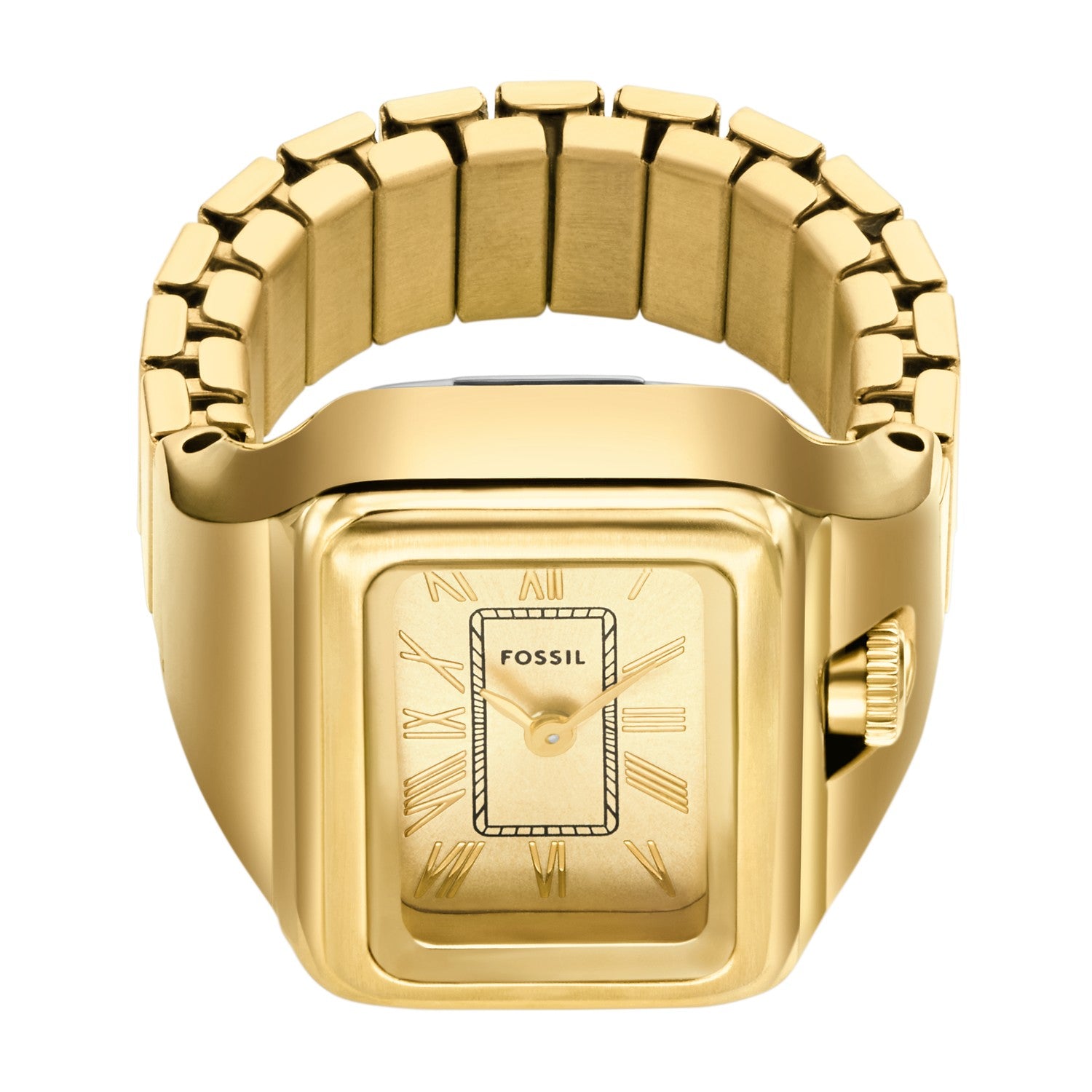 Fossil Raquel Watch Ring 14mm Gold Dial Women's Watch ES5343