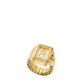 Fossil Raquel Watch Ring 14mm Gold Dial Women's Watch ES5343