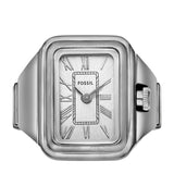 Fossil Raquel Watch Ring 14mm Silver Dial Women's Watch ES5344