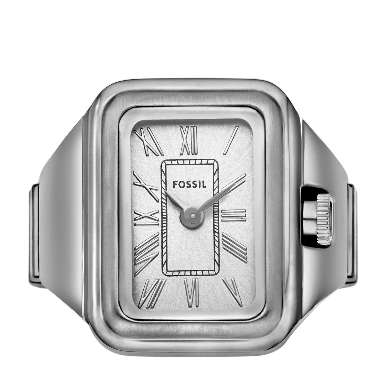Fossil Raquel Watch Ring 14mm Silver Dial Women's Watch ES5344