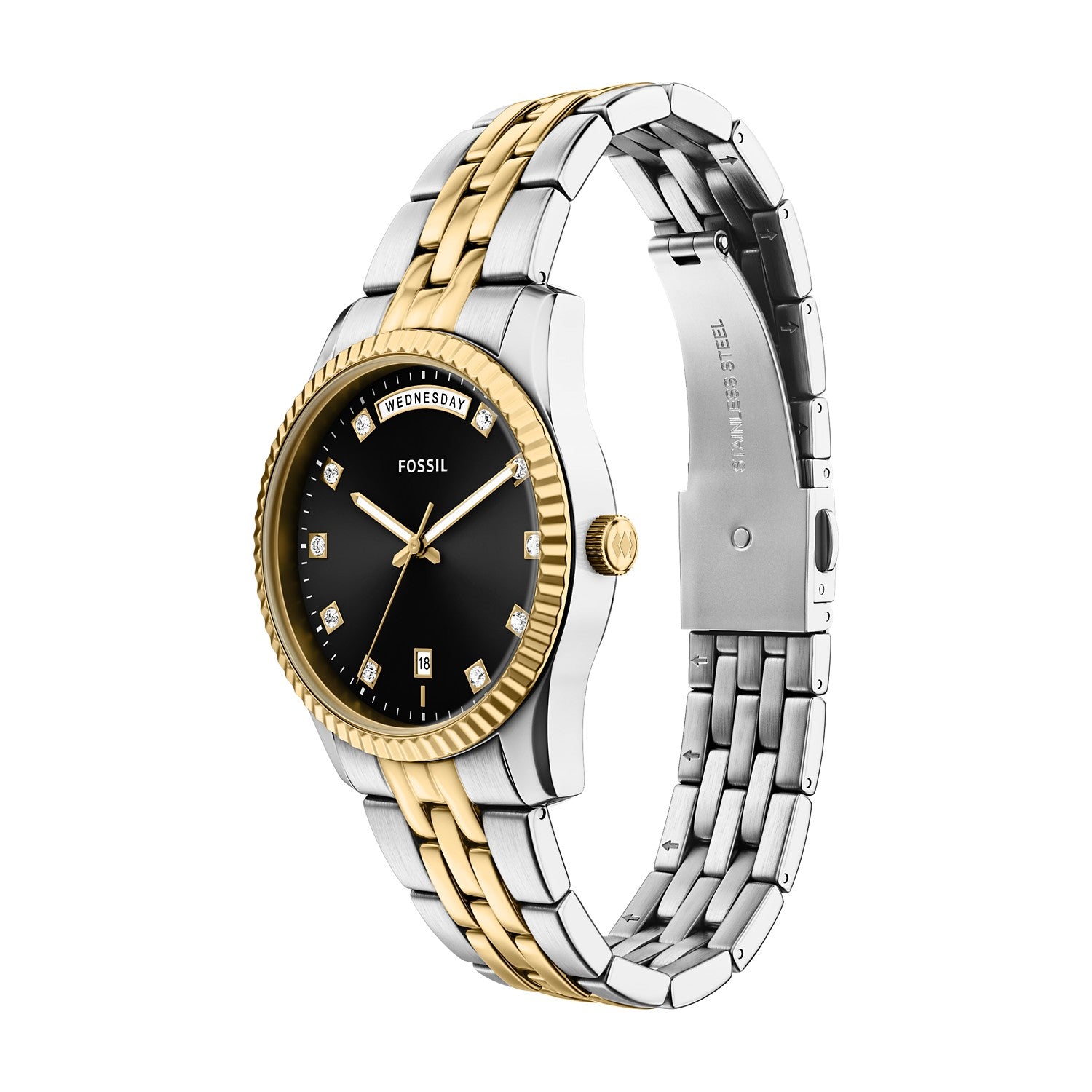 Fossil Scarlette 34mm Black Dial Women's Watch ES5458