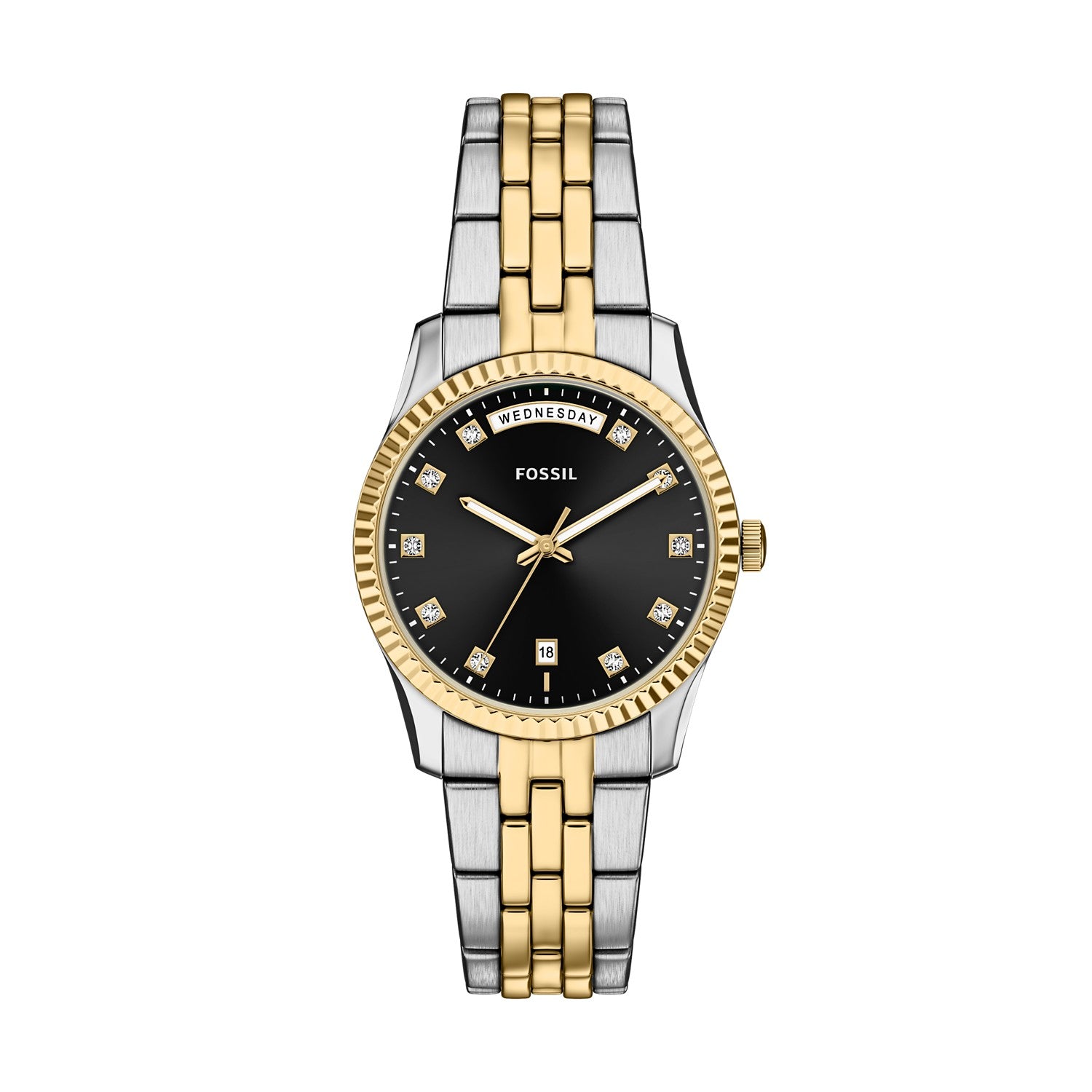 Fossil Scarlette 34mm Black Dial Women's Watch ES5458
