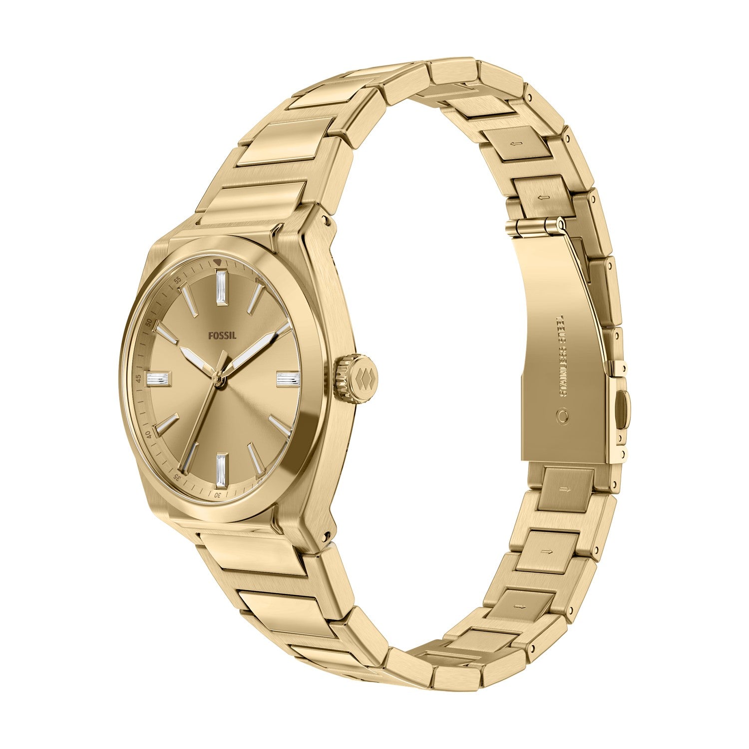 Fossil Everett 27mm Gold Dial Women's Watch ES5492