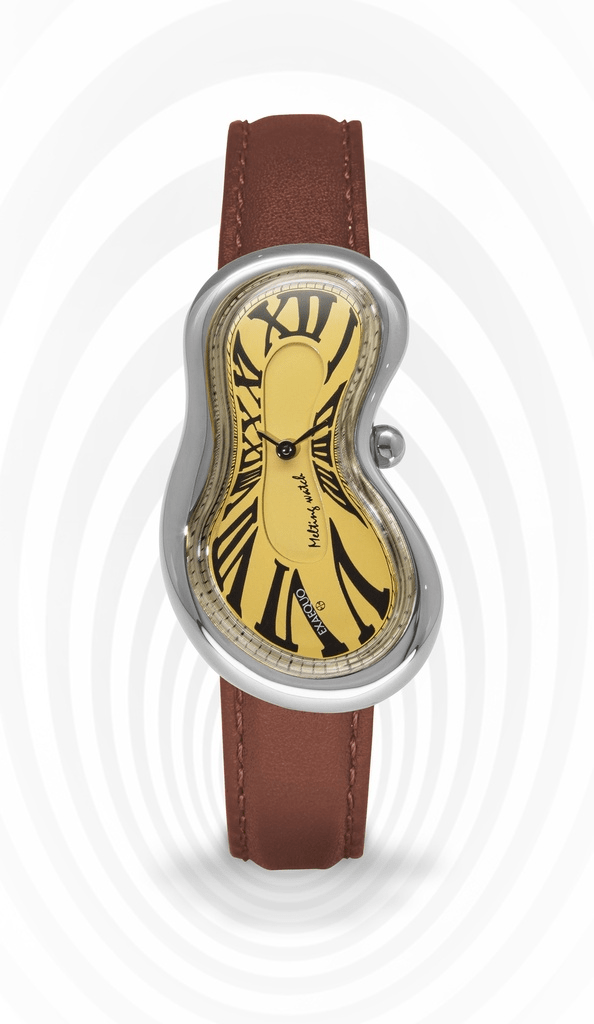 EXAEQUO Classic Melting Watch 28mm Gold Yellow Dial Men's Watch EX 0001.0003