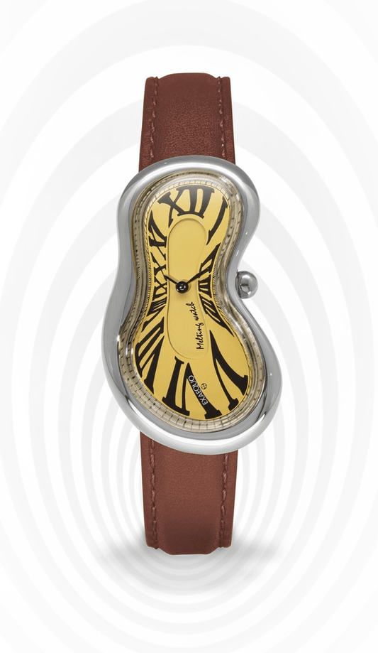 EXAEQUO Classic Melting Watch 28mm Gold Yellow Dial Men's Watch EX 0001.0003