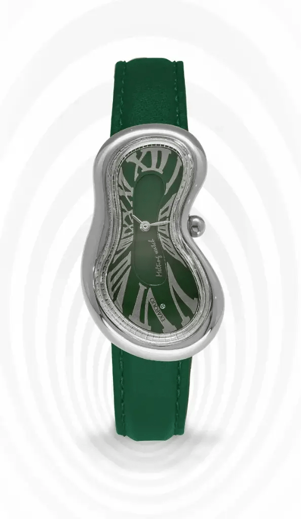 EXAEQUO Classic Melting Watch 28mm Green Dial Men's Watch EX 0001.0005