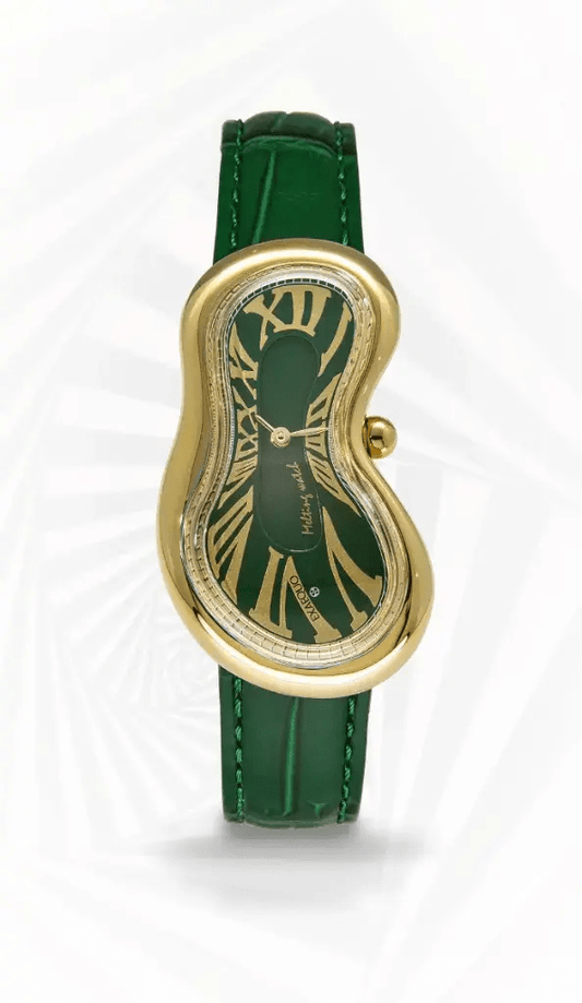 EXAEQUO Classic Melting Watch 28mm Green Dial Men's Watch EX 0002.0005