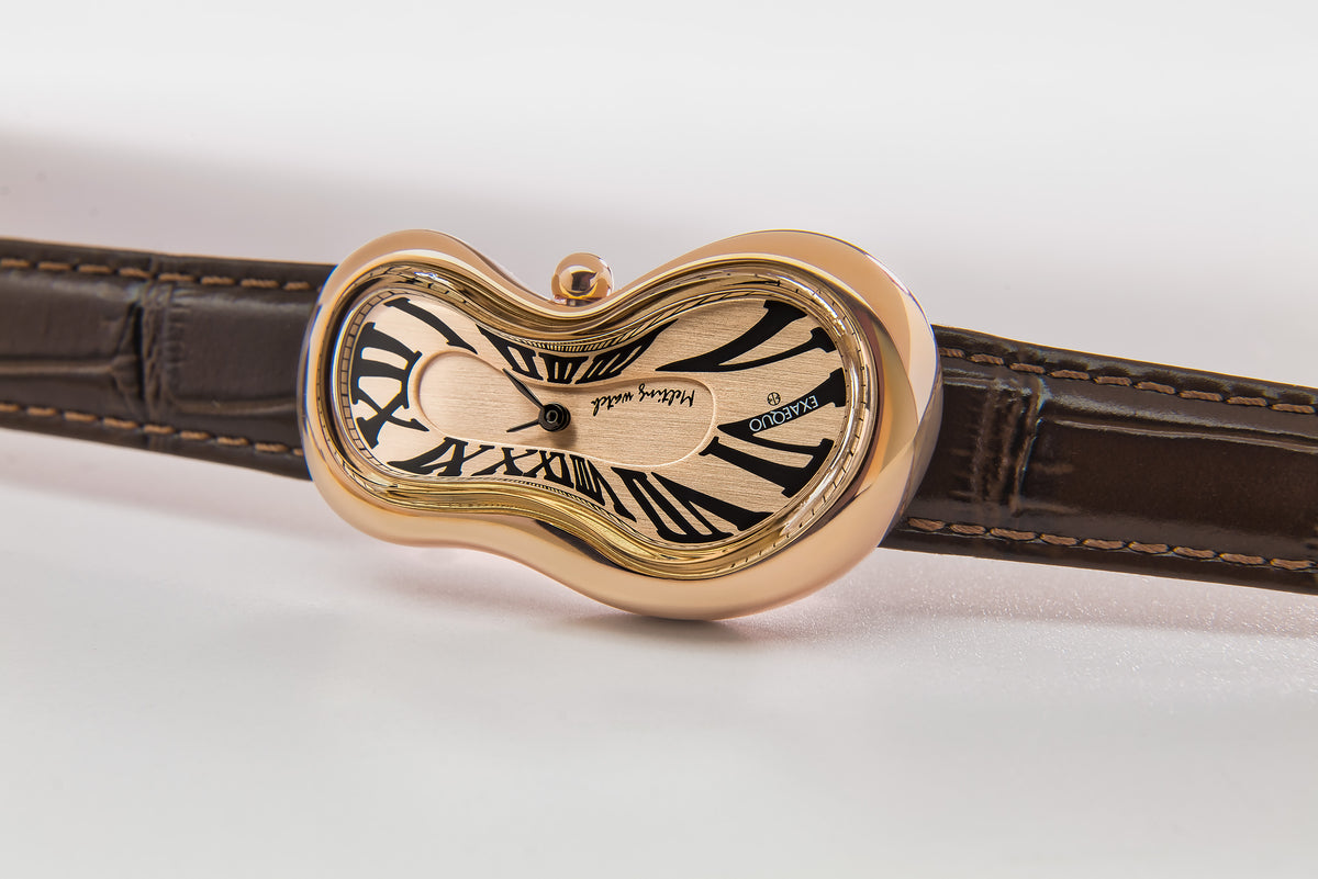 EXAEQUO Classic Melting Watch 28mm Rose Gold Dial Men's Watch EX0003.0010