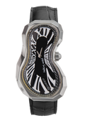 EXAEQUO Polyhedron 925 Melting Watch 35mm Black Dial Men's Watch EX0101.0001