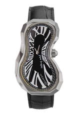 EXAEQUO Polyhedron 925 Melting Watch 35mm Black Dial Men's Watch EX0101.0001