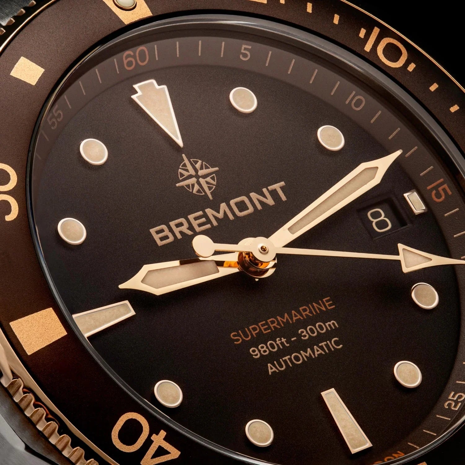 Bremont Supermarine 300M Date, Bi-Colour 40mm Brown Dial Men's Watch SM40-DT-BI-BR-L-S