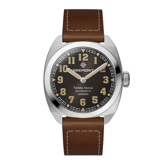Bremont Terra Nova 38mm Black Dial Men's Watch TN38-ND-SS-BK-L-S