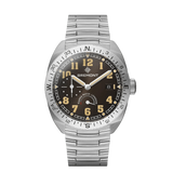 Bremont Terra Nova 40.5mm Turning Bezel Power Reserve Black Dial Men's Watch TN40-PWR-SS-BK-B