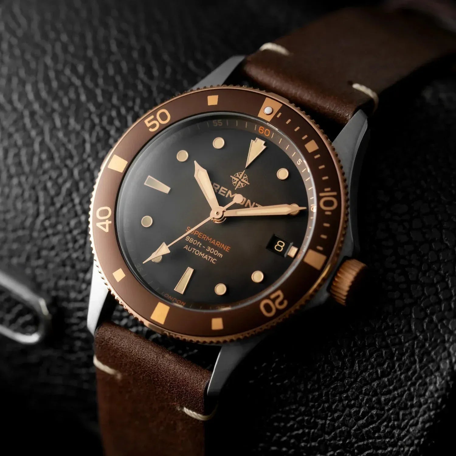 Bremont Supermarine 300M Date, Bi-Colour 40mm Brown Dial Men's Watch SM40-DT-BI-BR-L-S