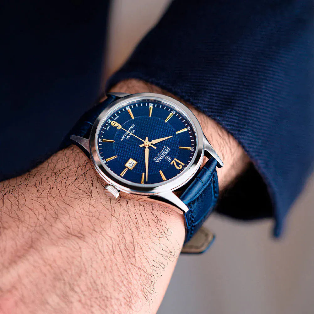 Festina Swiss Made 40mm Blue Dial Men's Watch F20007/3
