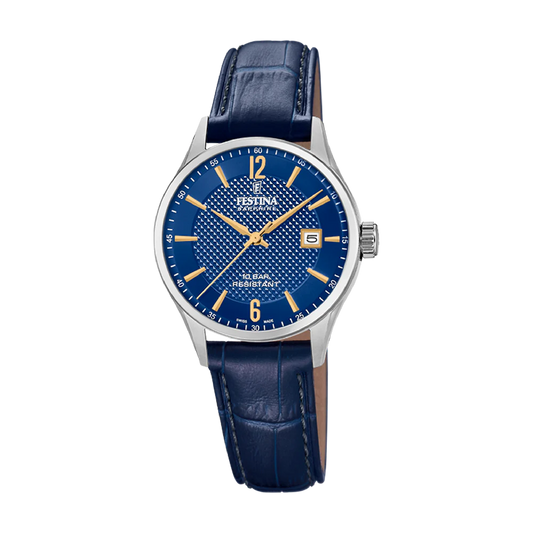 Festina Swiss Made 29mm Blue Dial Women's Watch F20009/3