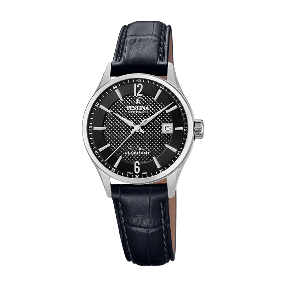 Festina Swiss Made 29mm Black Dial Women's Watch F20009/4
