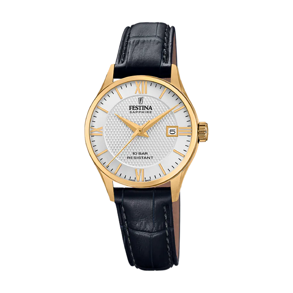 Festina Swiss Made 29mm Silver Dial Women's Watch F20011/1