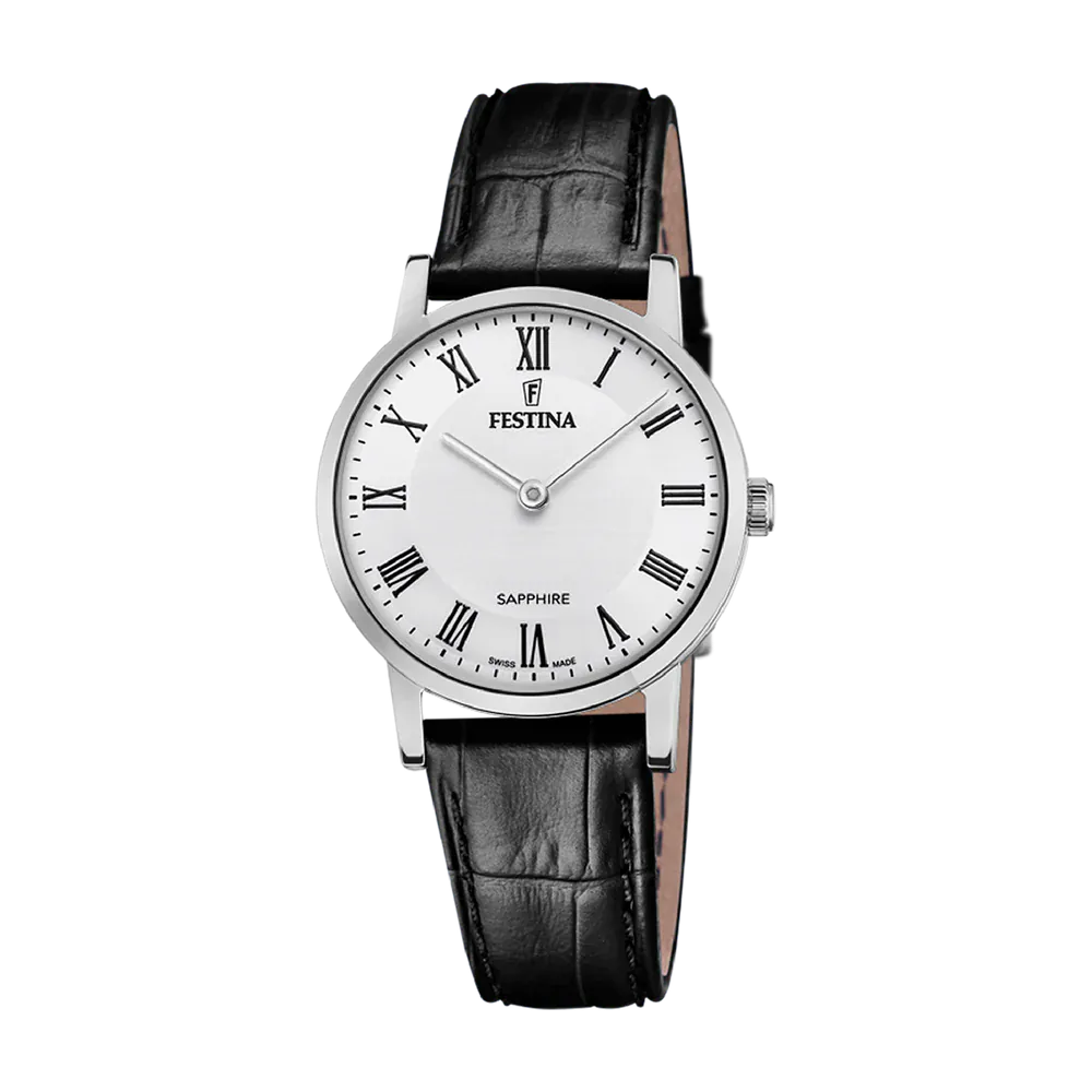 Festina Swiss Made 29mm White Dial Women's Watch F20013/2