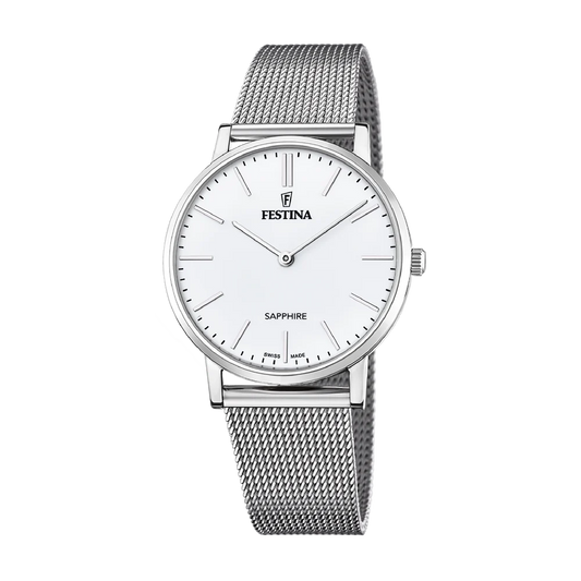 Festina Swiss Sapphire 40mm White Dial Men's Watch F20014/1