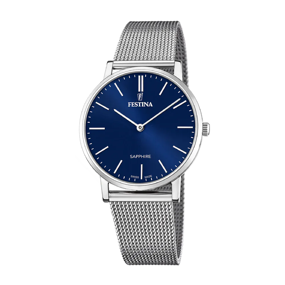 Festina Swiss Sapphire 40mm Blue Dial Men's Watch F20014/2