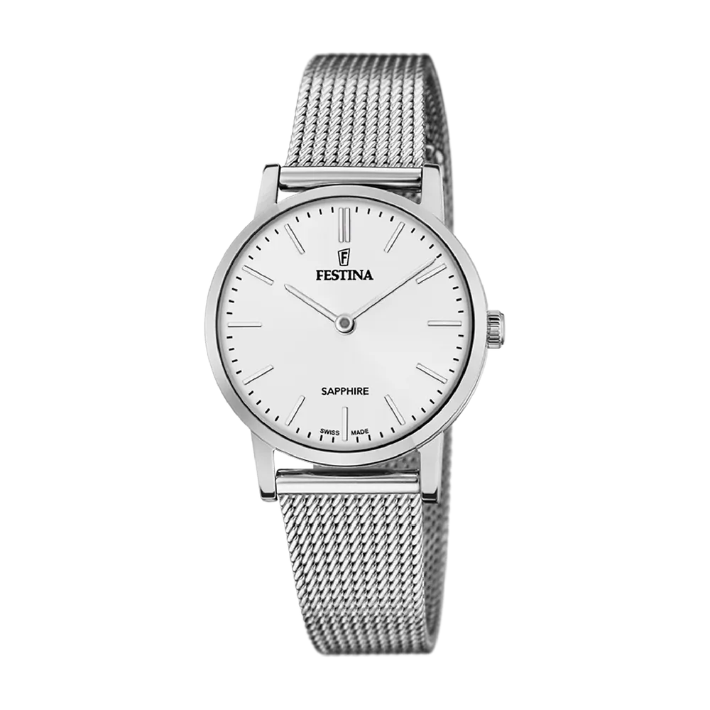 Festina Swiss Sapphire 29mm White Dial Women's Watch F20015/1